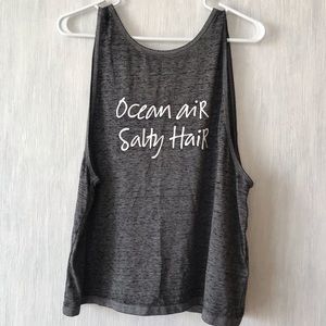 Forever 21 ocean air salty hair tank top